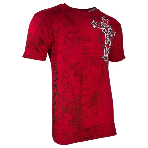 Archaic by Affliction Men's T-Shirt Wing Man Biker Cross Y2K S-5XL - Picture 6 of 8